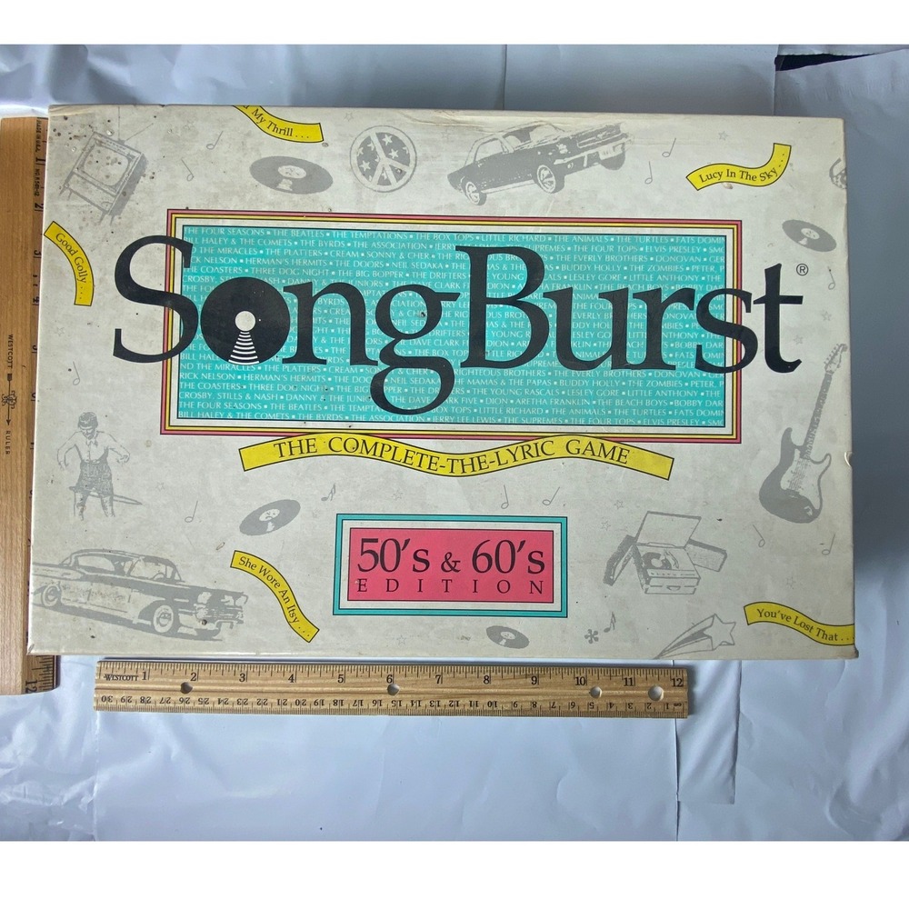 SongBurst The Complete Lyric Game 50s & 60s Edition Board Game